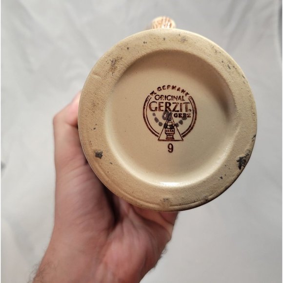 W. Germany - Original Gerzit Gerz #9 Frankfurt German Beer Stein with Lid - Picture 2 of 2